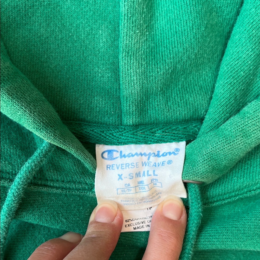 Champion reverse weave vintage 80’s/90’s Green Pullover Hoodie - Picture 4 of 9